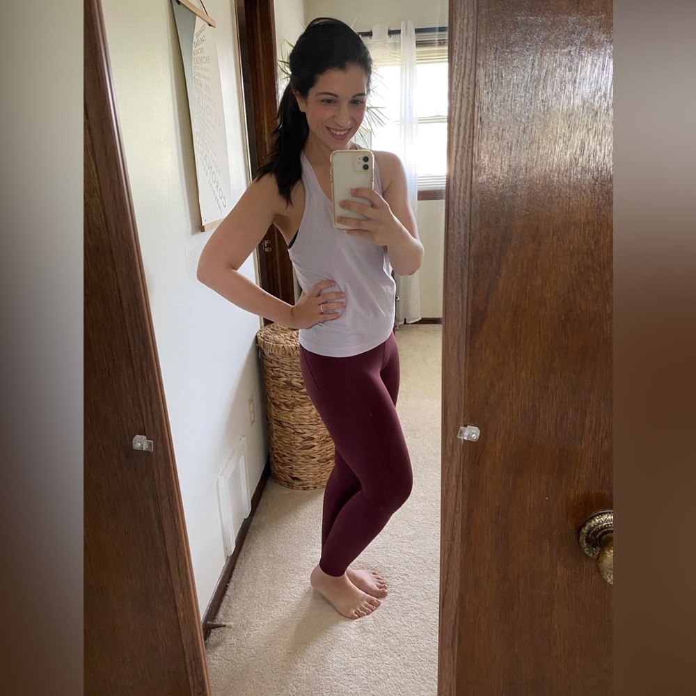 Lululemon Align HR leggings 28” Red Merlot